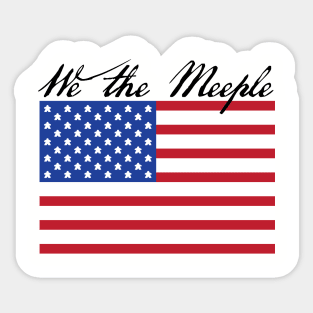 We The Meeple Sticker